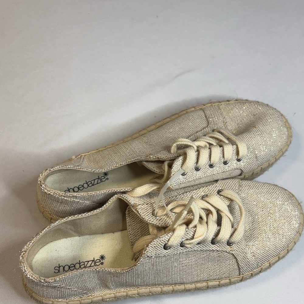 Shoe Dazzle Tweed Material platform Sneakers